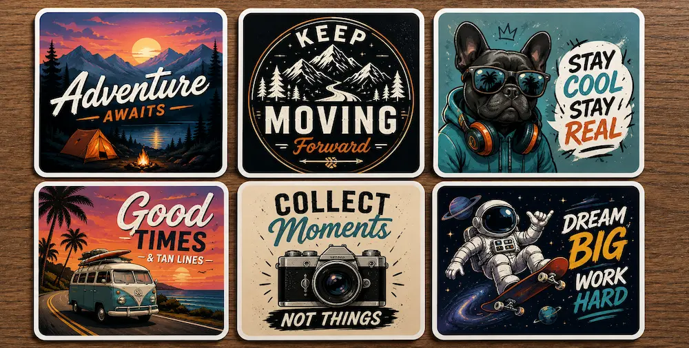 Square Vinyl Stickers